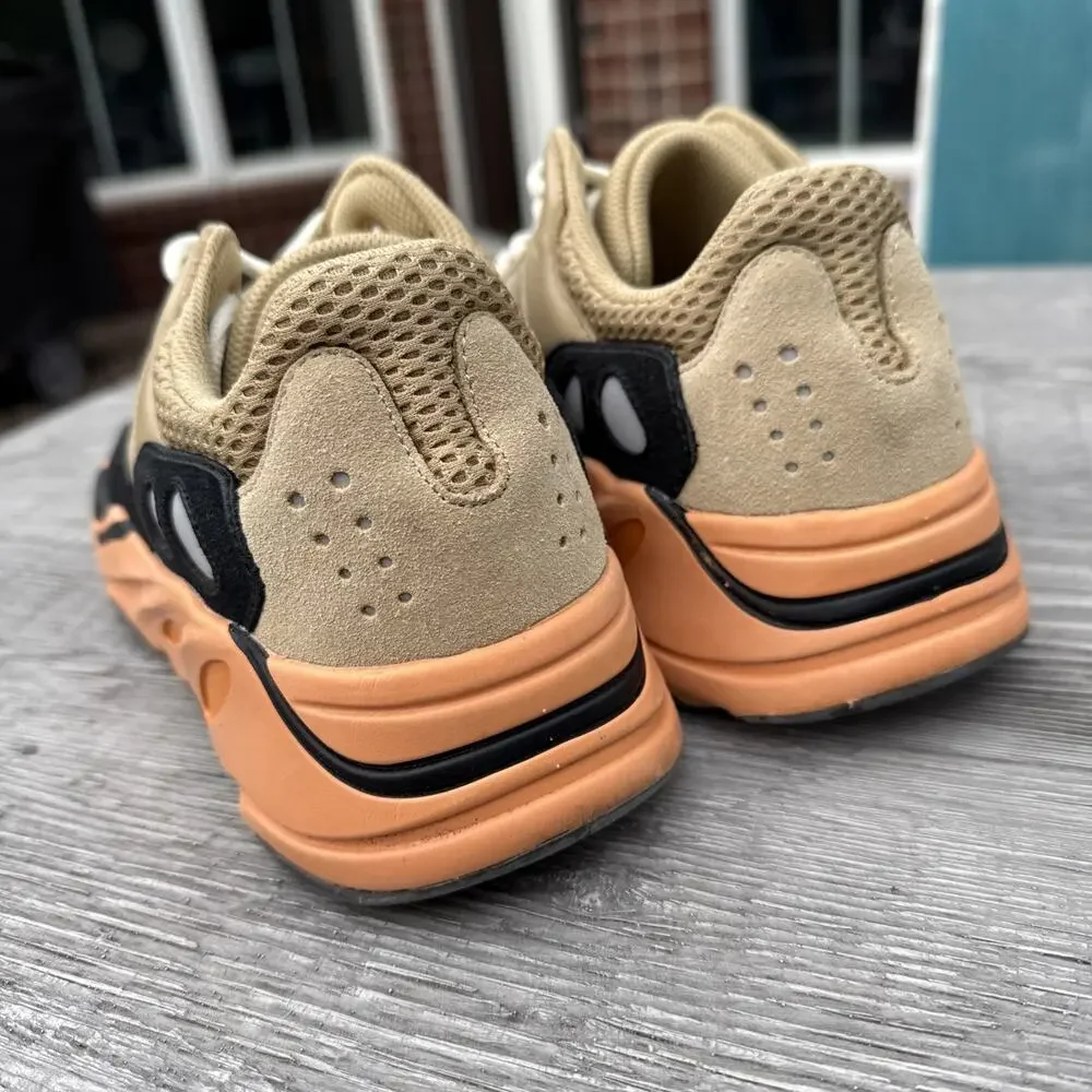 Adidas Yeezy Men's Enflame Orange Tan/Orange/Black/Blue *NO BOX*